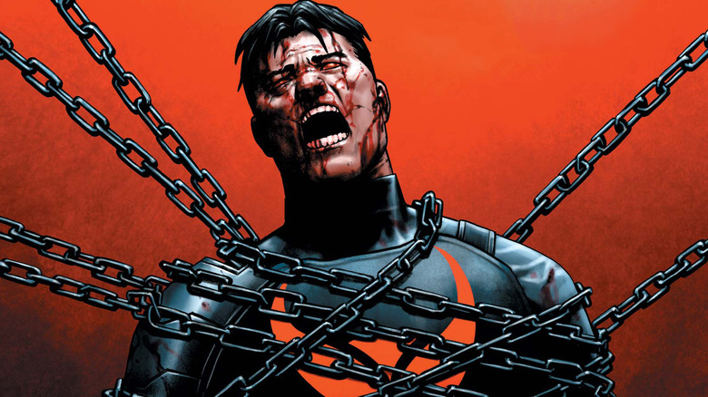 The Punisher in chains