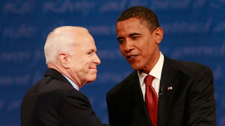 John McCain and Barack Obama