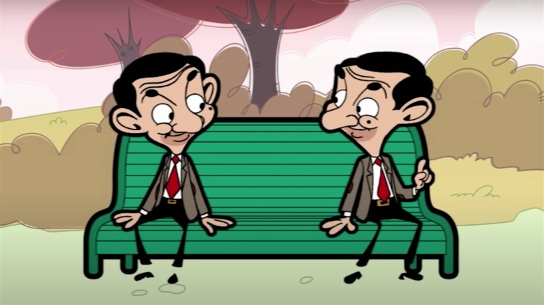 Two animated Mr. Beans