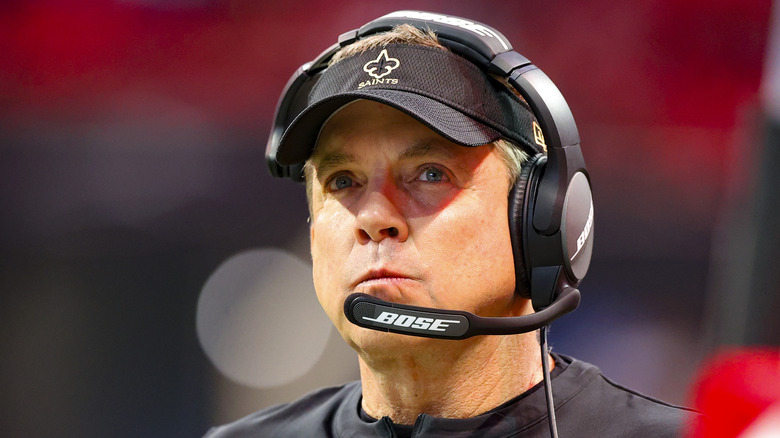 Sean Payton wears Bose headset