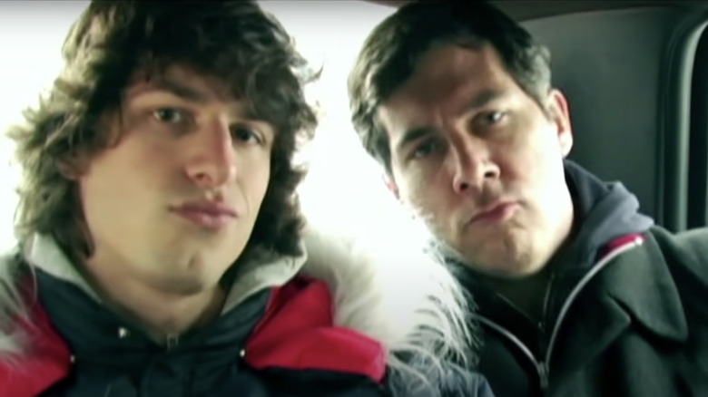 Andy Samberg and Chris Parnell acting in Lazy Sunday