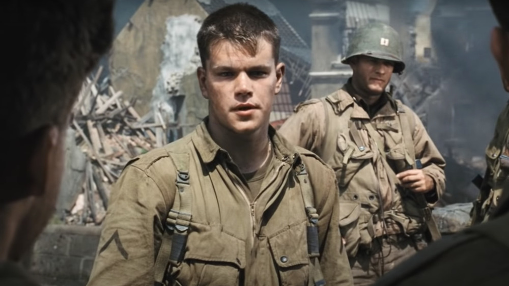 Matt Damon as James Ryan in Saving Private Ryan