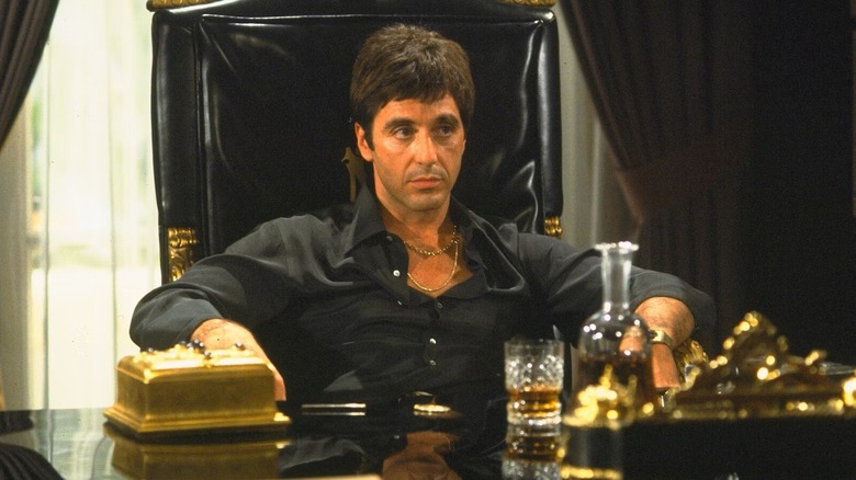 Tony Montana sitting down