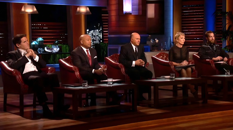 Shark Tank panel looking serious