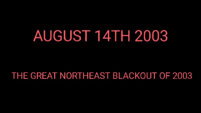 Northeast blackout notification