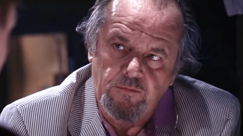 Jack Nicholson's acting in The Departed