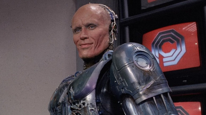 RoboCop smiling