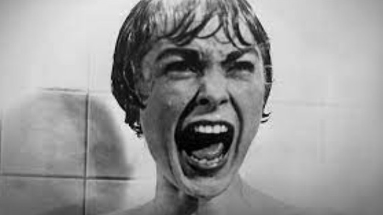 Marion screaming in Psycho