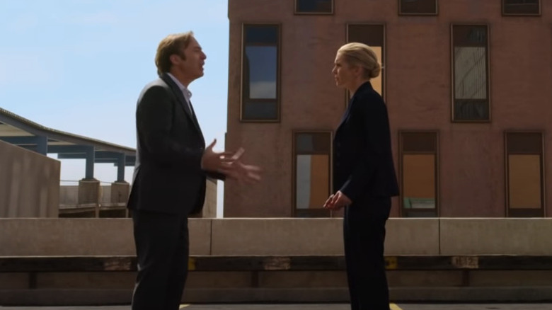 Jimmy McGill and Kim Wexler arguing