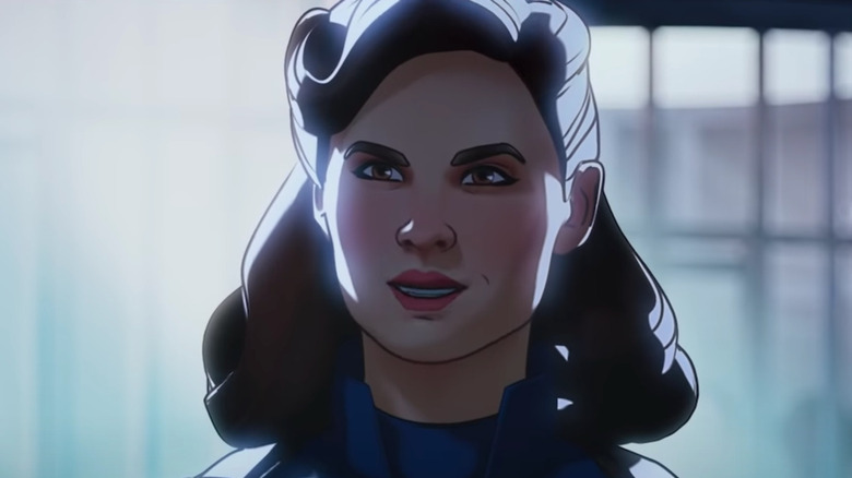 Peggy Carter as Captain Britain in What If...? smiles