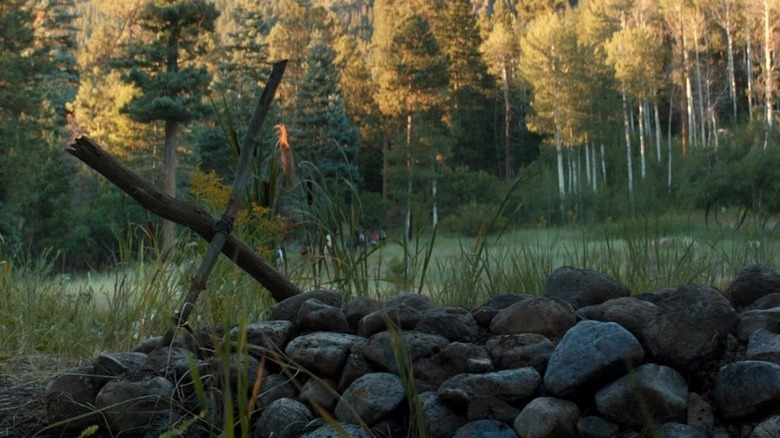 Logan's grave at the end of "Logan" (2017)