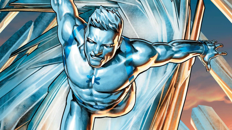 Iceman using his powers while in his ice form in Astonishing Iceman #1