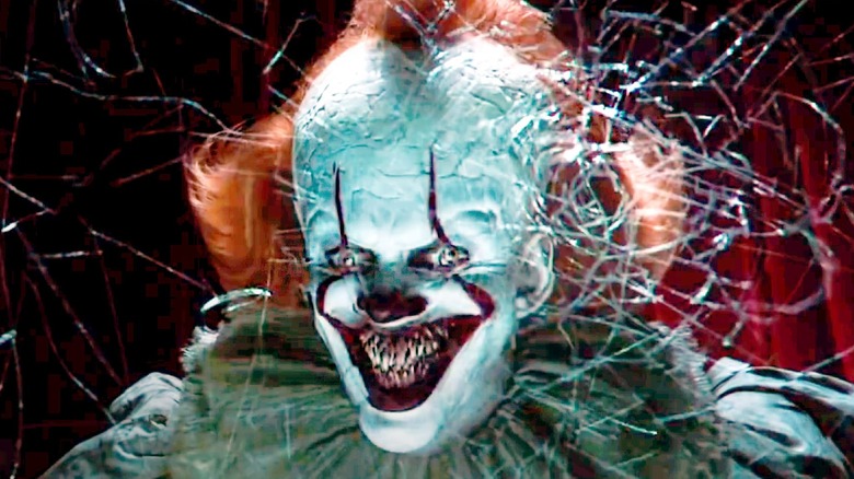 Pennywise smiling with sharp teeth