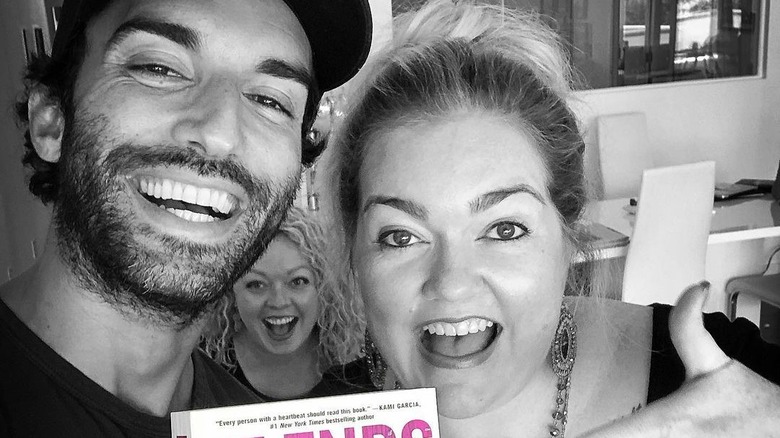 Justin Baldoni and Colleen Hoover smiling