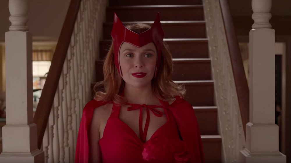 Elizabeth Olsen dons the classic Scarlet Witch costume on WandaVision