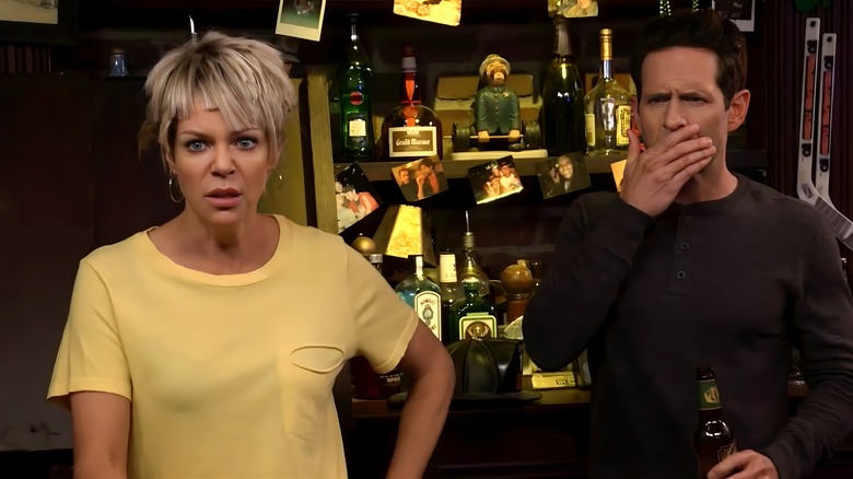 dennis is horrified by dee's haircut