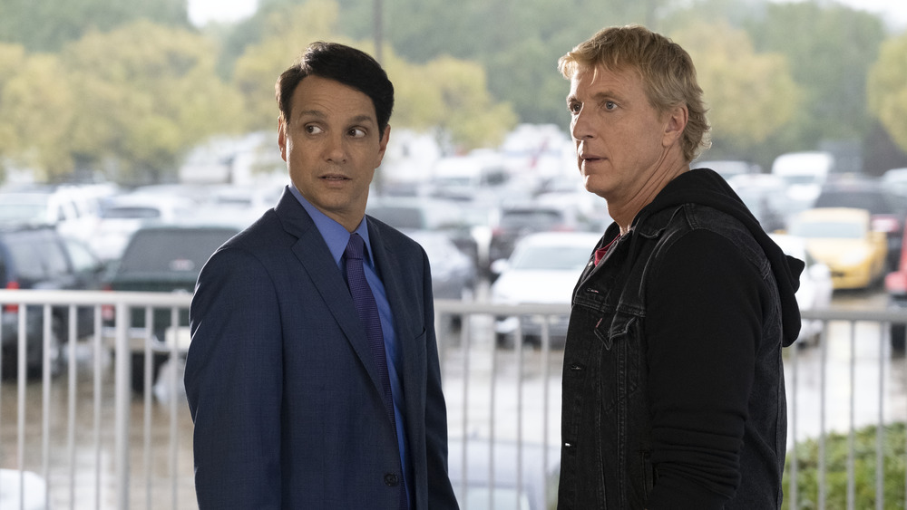 Daniel and Johnny looking surprised Cobra Kai