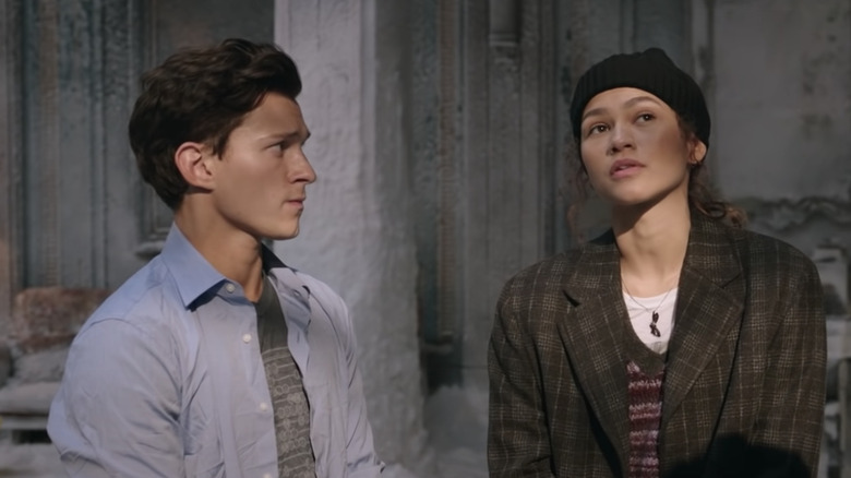 Tom Holland and Zendaya in Spider-Man: No Way Home