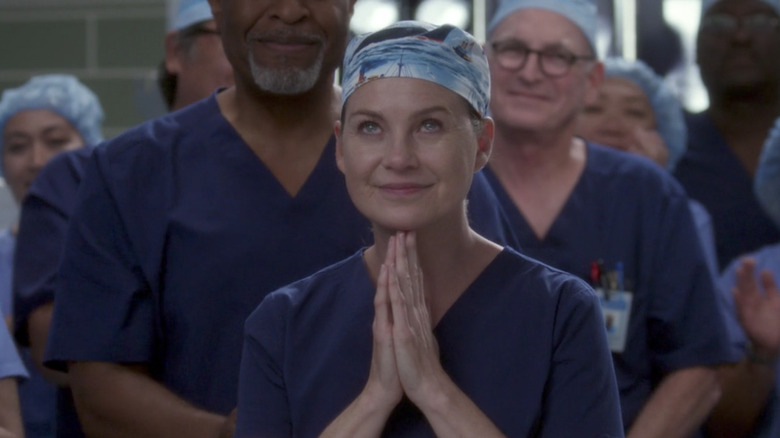 Meredith praying hands