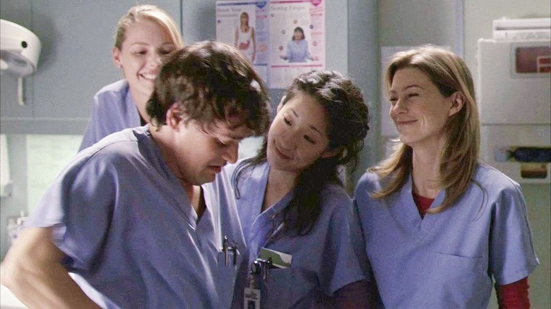 Original Grey's interns laughing