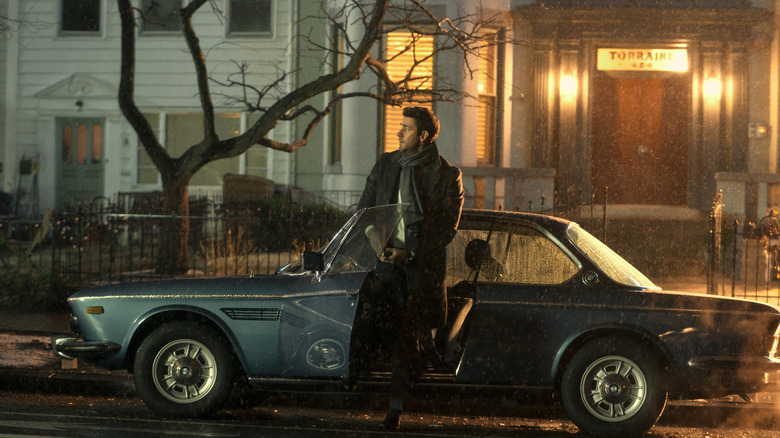 Jack Ryan exiting a car