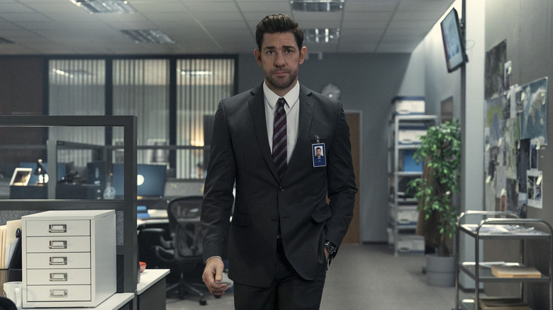 Jack Ryan walking in office