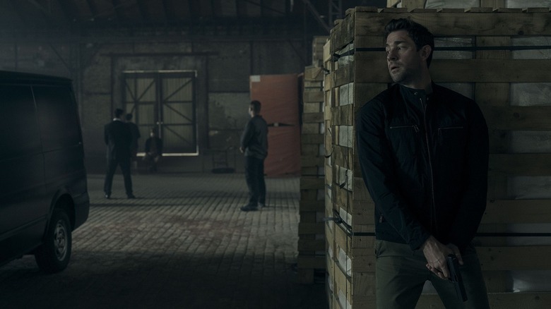 Jack Ryan holding gun