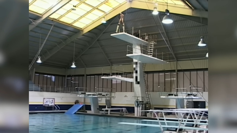 Steve-O's stilted high-dive