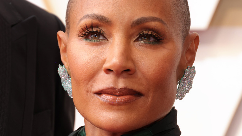 Jada Pinkett Smith looking serious