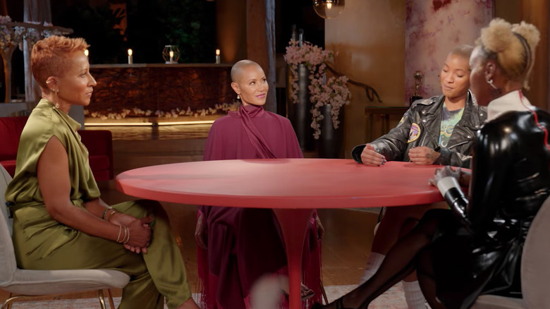 Gammy, Jada Pinkett Smith, Willow Smith and Janelle Monae on Red Table Talk