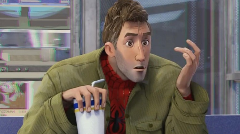 Peter B. Parker holding drink