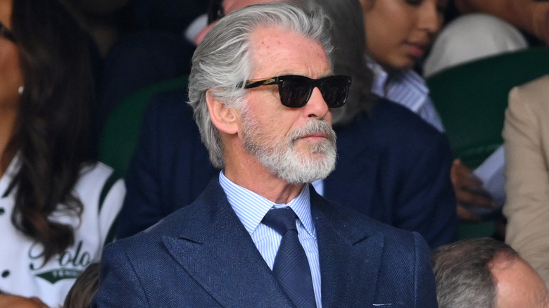 Pierce Brosnan at Wimbledon