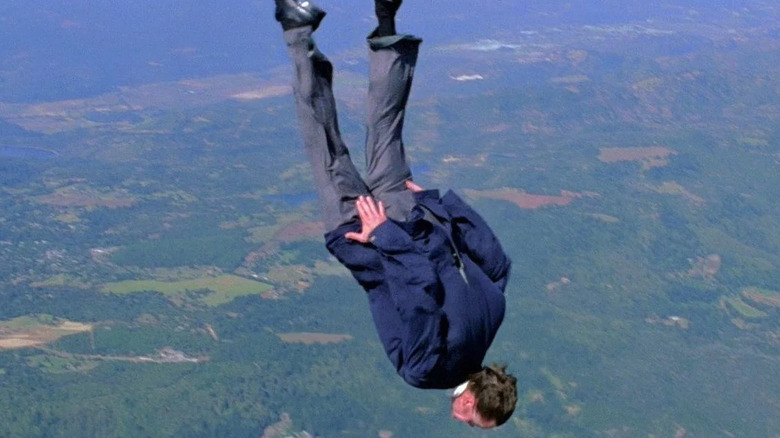 Bond skydives after an assassin