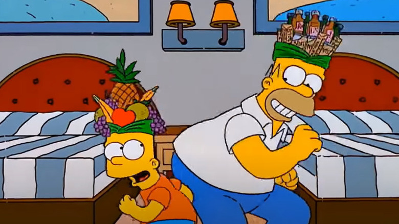 Bart and Homer dancing