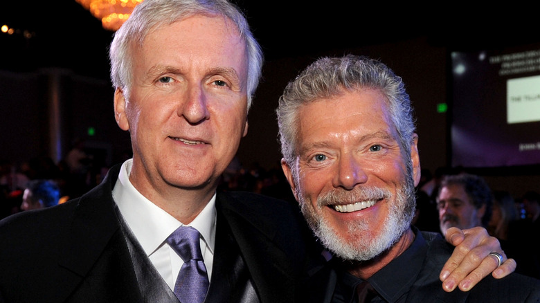 Stephen Lang and James Cameron smiling