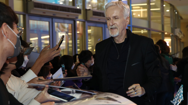 James Cameron signing autographs 