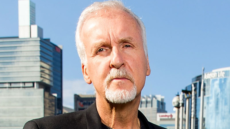 James Cameron looks at camera