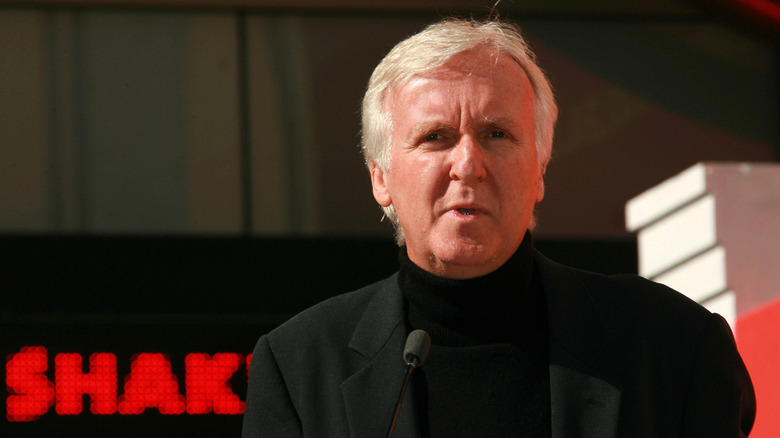 James Cameron getting a star on the Hollywood Walk of Fame