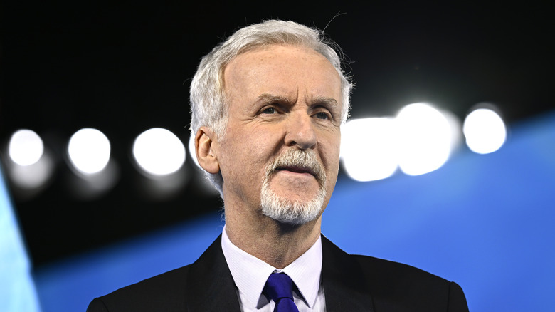 James Cameron smiles