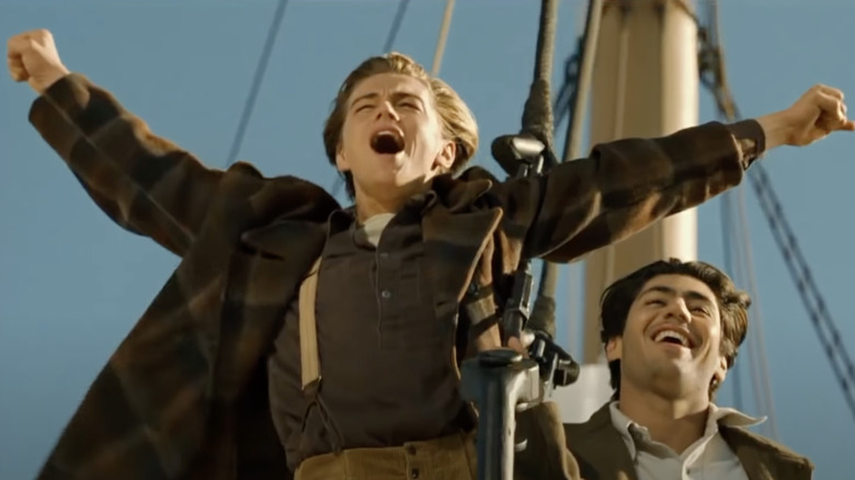 Jack Dawson celebrating 