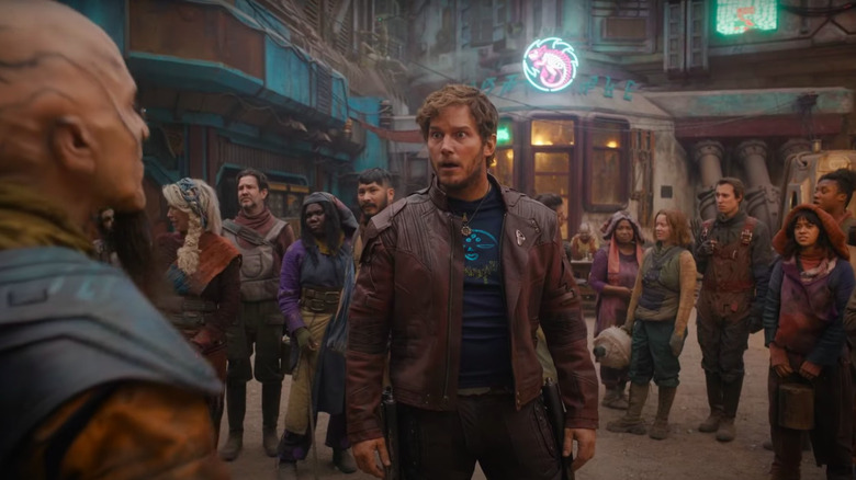 Chris Pratt as Star-Lord in The Guardians of the Galaxy Holiday Special