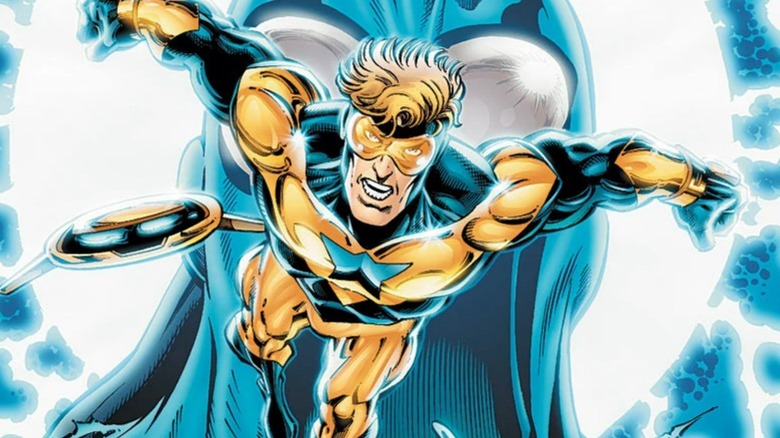 Booster Gold flying