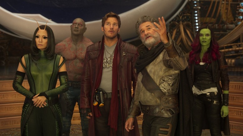 Ego with the Guardians of the Galaxy