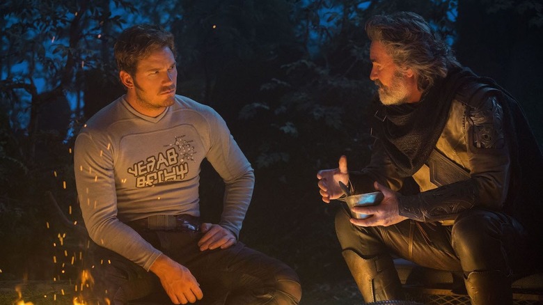 Star-Lord and Ego talking