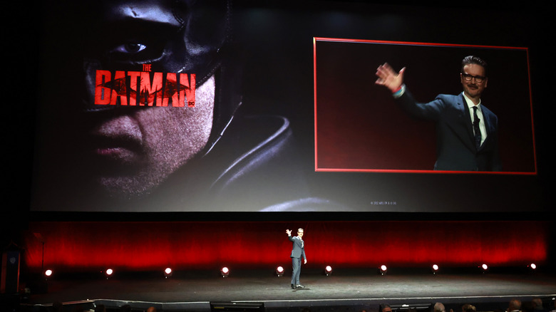 Matt Reeves speaking at CinemaCon