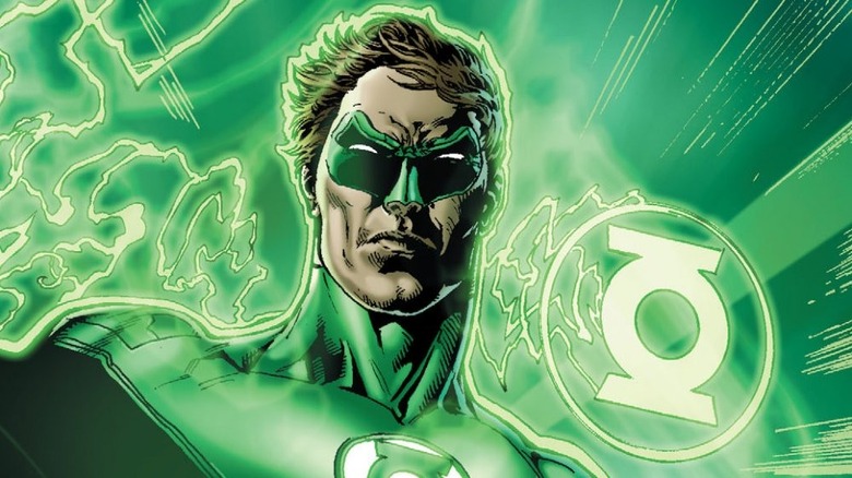 Green Lantern with mask on