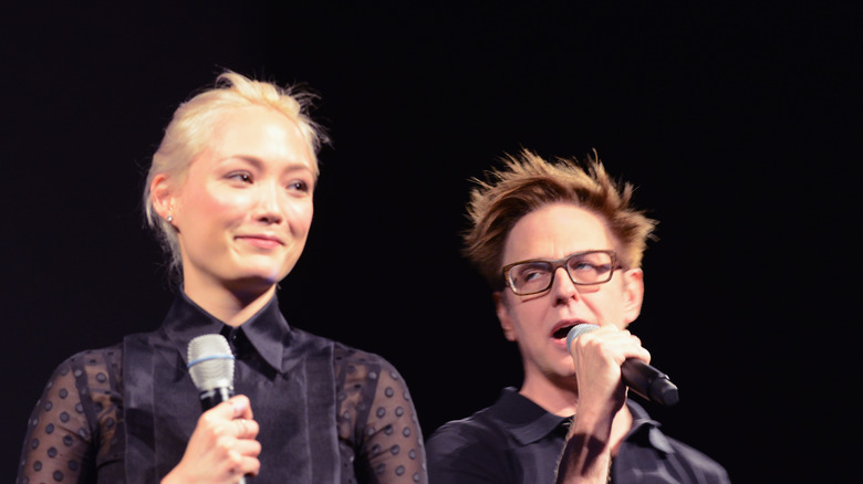 Pom Klementieff and James Gunn