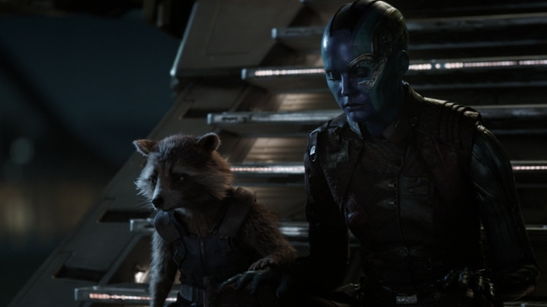 Rocket and Nebula sitting together