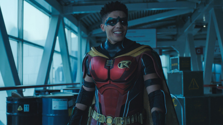 Tim Drake smiling as Robin 3.0