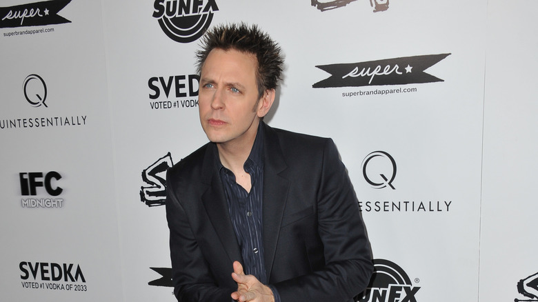 James Gunn on the red carpet